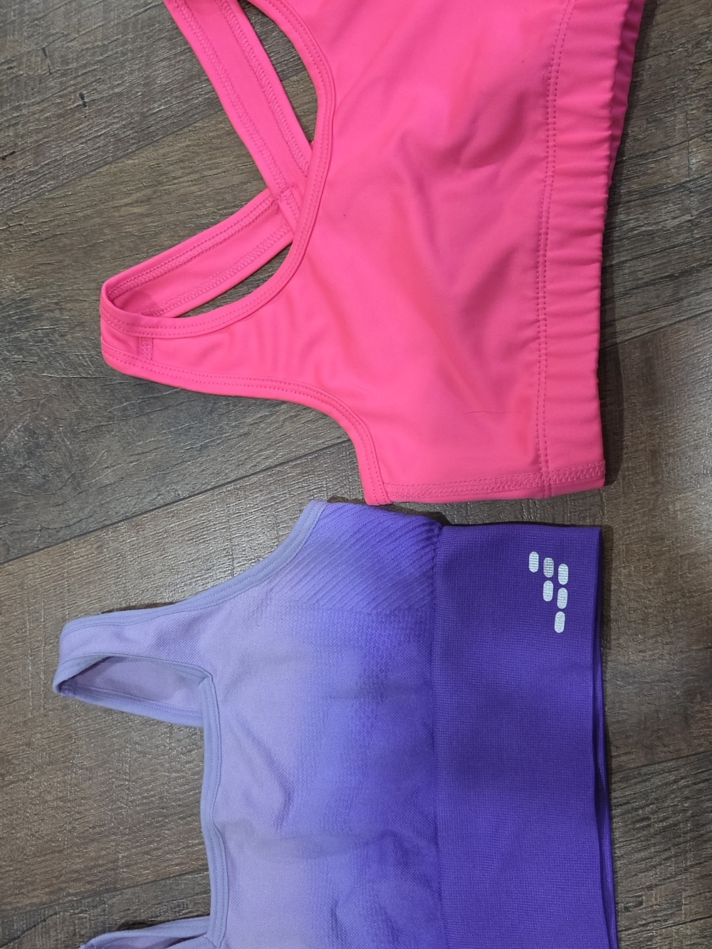Kids Pink and Purple Sports Bras BCG